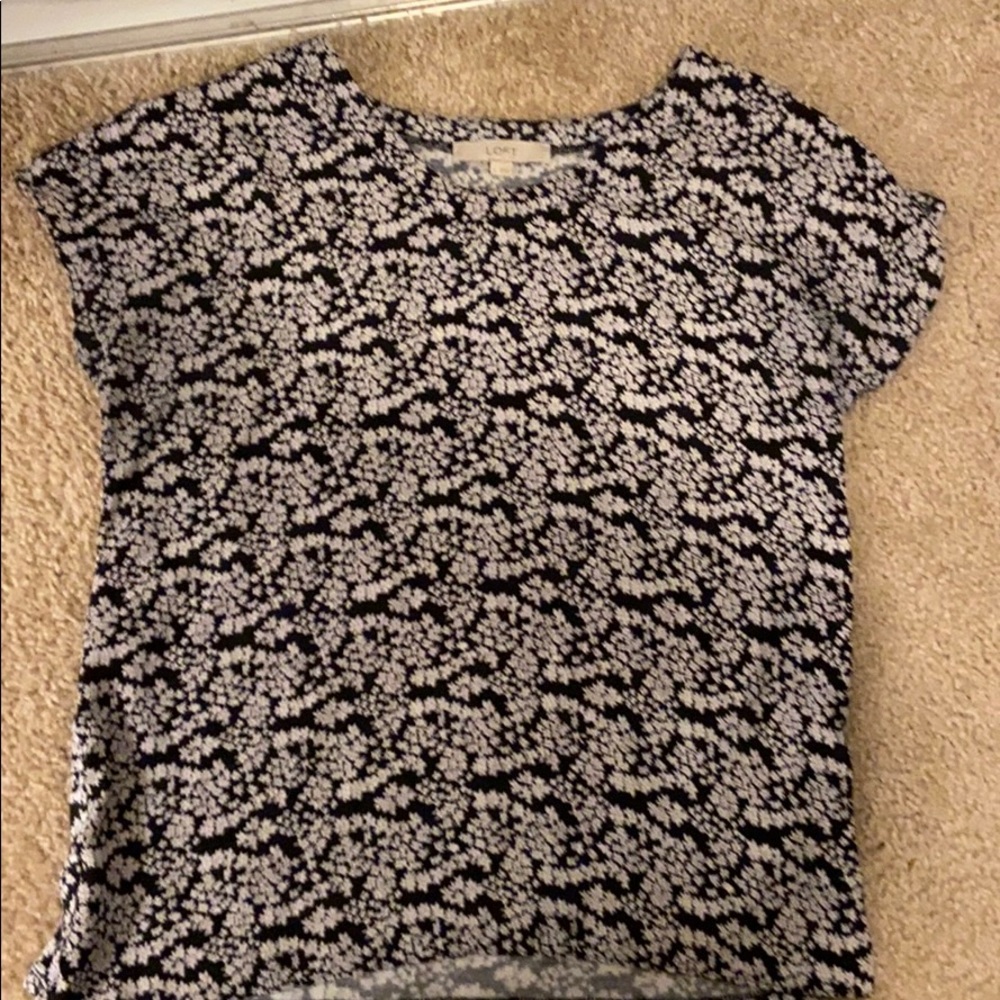 Black and white work shirt